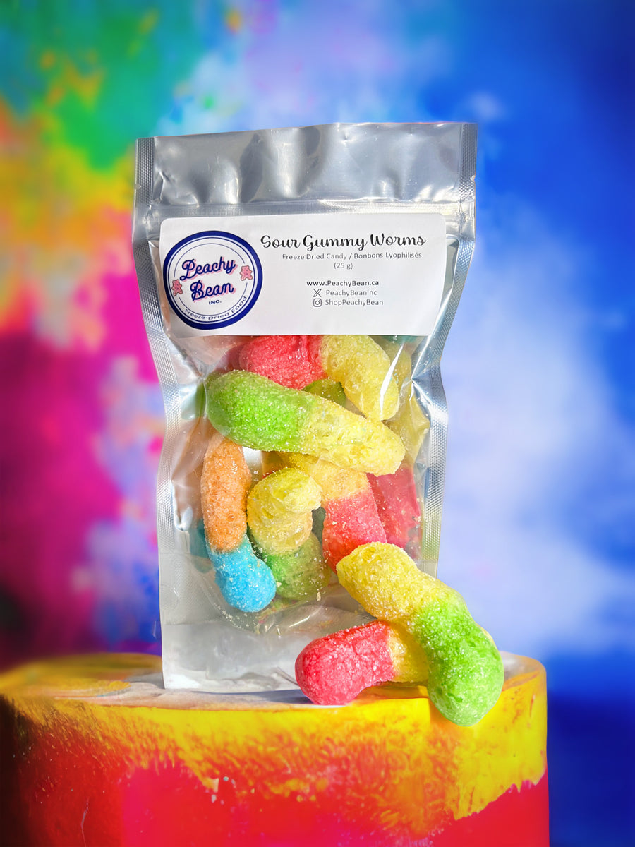 Sour Gummy Worms – Peachy Bean Inc