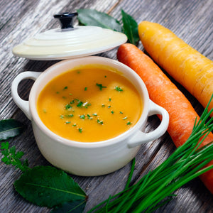 carrot ginger soup - freeze dried roasted carrot ginger soup