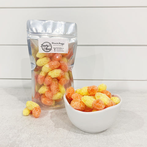 freeze-dried peach rings - freeze-dried candy